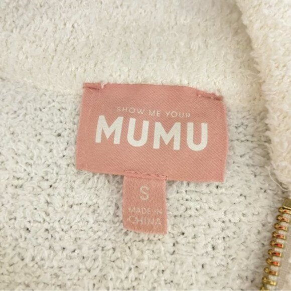 Show Me Your MuMu Women’s Off-White Sadie Pull Over. Size S. - Picture 3 of 16